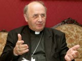 Arcibiskup Jan Graubner při on-line rozhovoru. Foto Jiří Kopáč