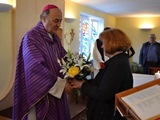Arcibiskup Jan Graubner a ředitelka Charity Olomouc Ludmila Gottwaldová. Foto archiv Charity Olomouc