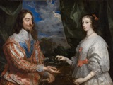 A. van Dyck: Anglický král Karel I. a jeho manželka Henrietta Marie. Foto Muzeum umění Olomouc
