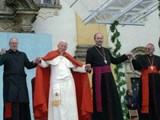 Papež Jan Pavel II. v roce 1995 na Svatém Kopečku