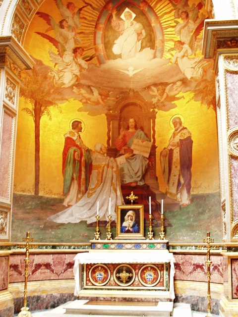 Oltář s ostatky sv. Cyrila