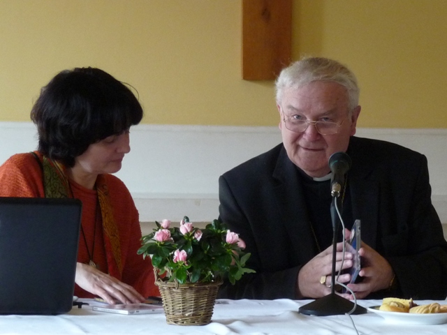 Biskup Josef Hrdlička a Martina Pavlíková